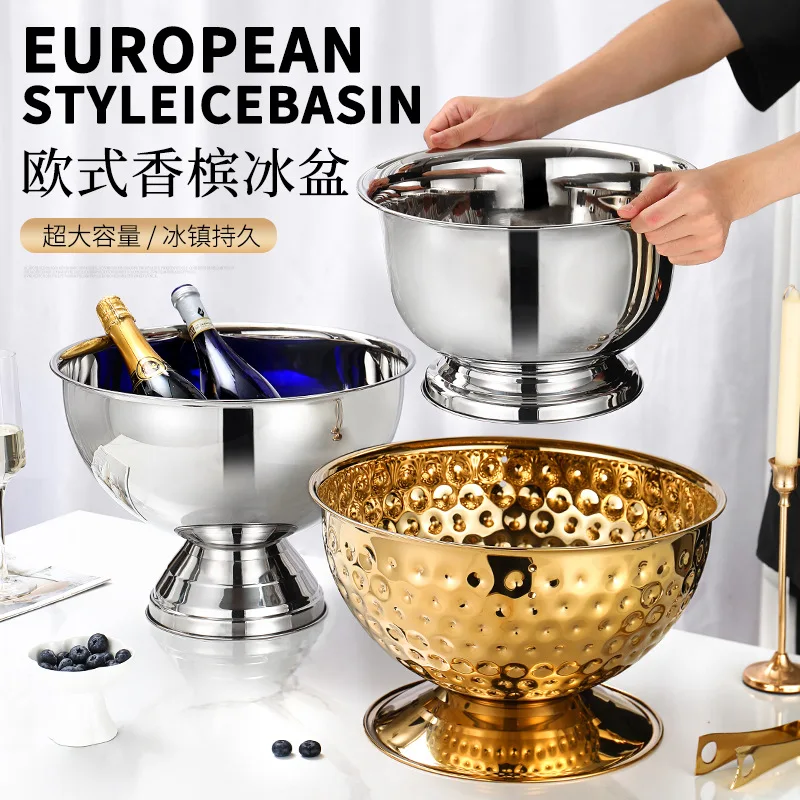 Hammer Point Large Capacity Ice Basin Chilled Beer   Salad Basin Champagne