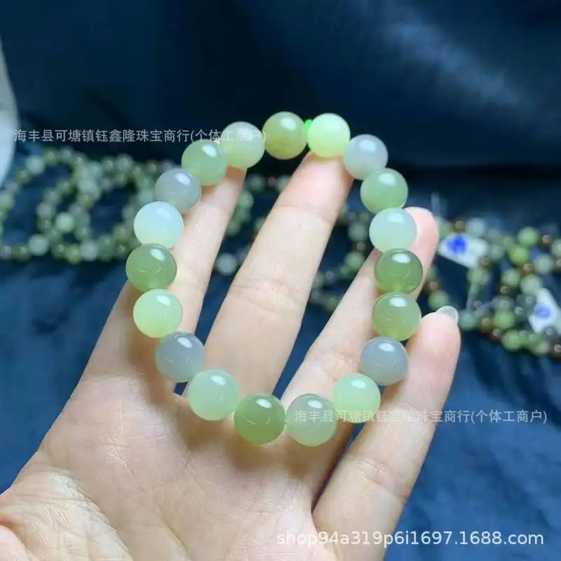 Natural Hetian Jade Old Material Multi-Treasure Bracelet Women