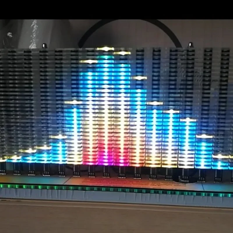 26-segmentowy 30-poziomowy wysokiej czułości akrylowy spectrum RGB full-color AGC automatyczne sterowanie szybki DIY montaż