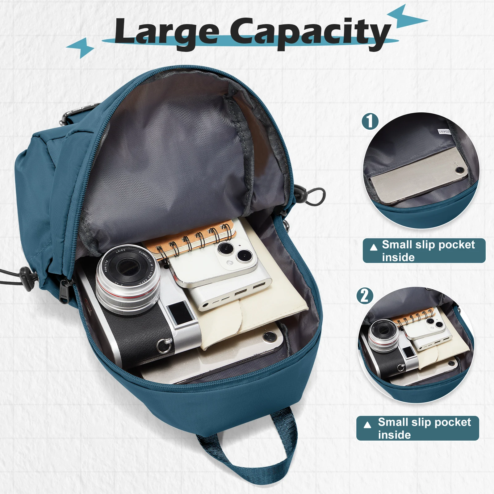 Bolso cruzado para hombre, mochila cruzada para deportes al aire libre, bolso cruzado para ciclismo, bolso de pecho para hombre, bolso de fitness para viaje