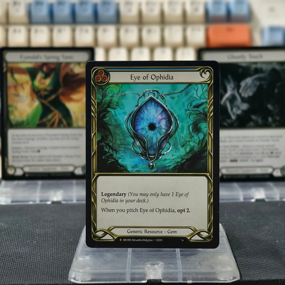 

Collectible Game Cards flesh and blood Ghostly Touch Fyendal's Spring Tunic Eye of Ophidia