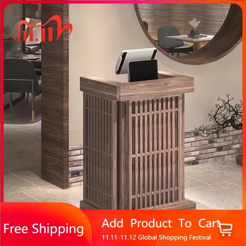 

Modern Customer Reception Desks Design Minimal Commericial Shop Luxury Reception Desks Salon Store Bureau Industrial Furniture