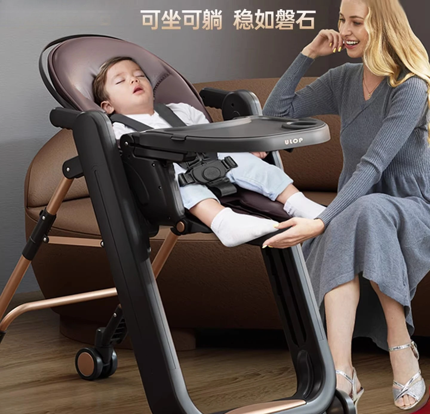 Baby Dining Chair, Children's Dining Table Chair, Baby Multi-functional Foldable Eating Chair, Learning To Sit At Home