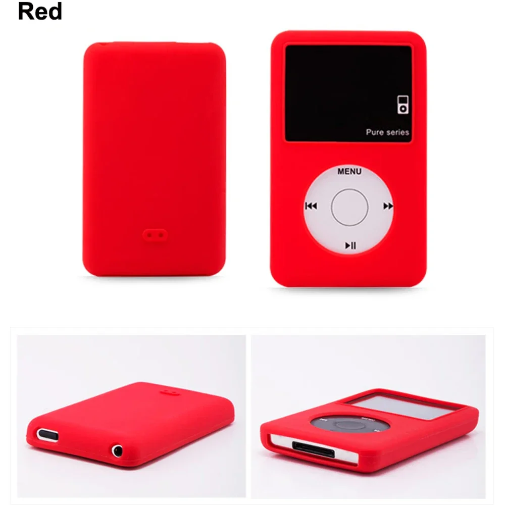 Penutup cangkang casing pelindung silikon klasik untuk iPod 6th 80gb 120gb 7th klasik tipis 160gb