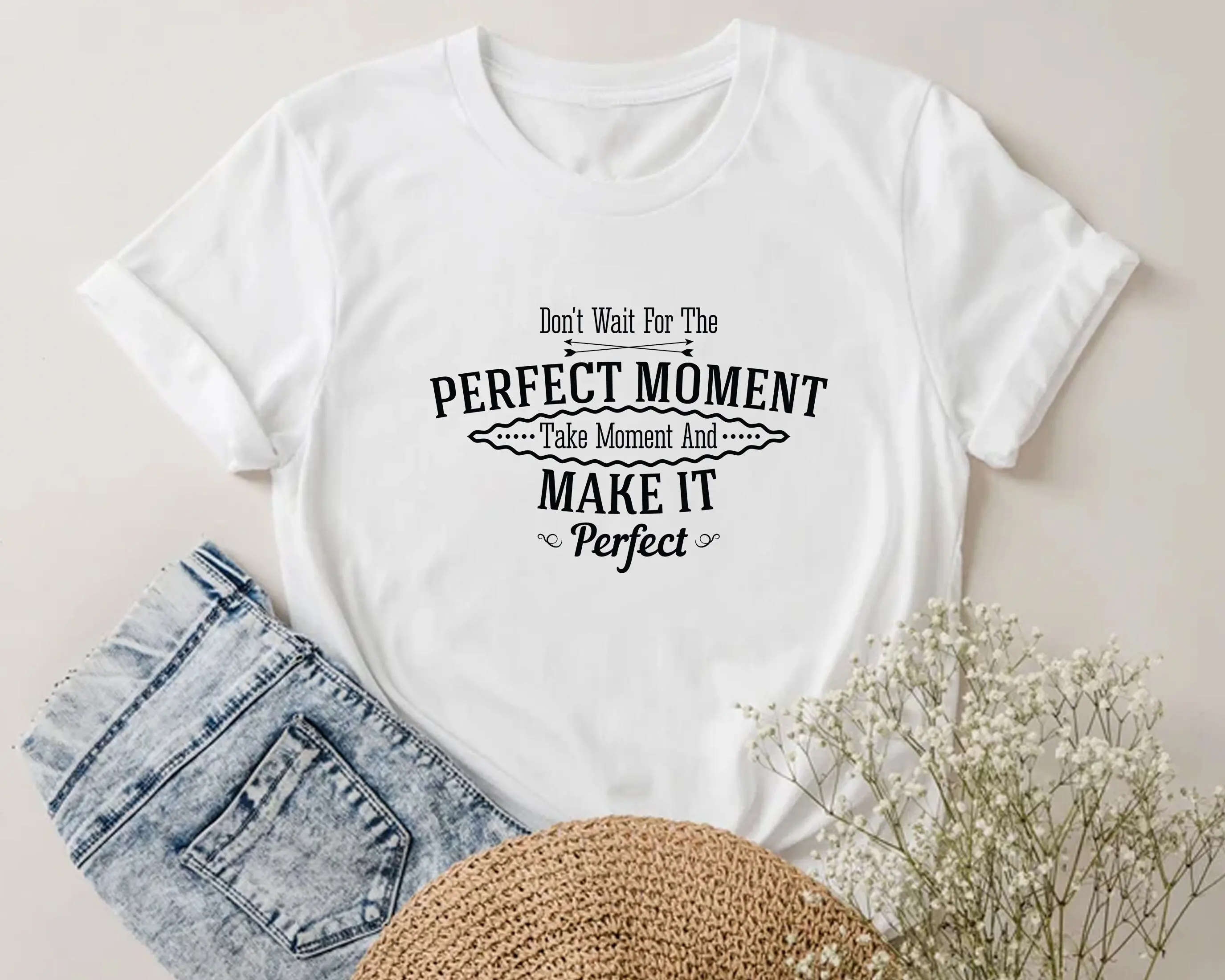 女性のためのインスピレーションを与えるTシャツ,自己成長,動機付け,キュート