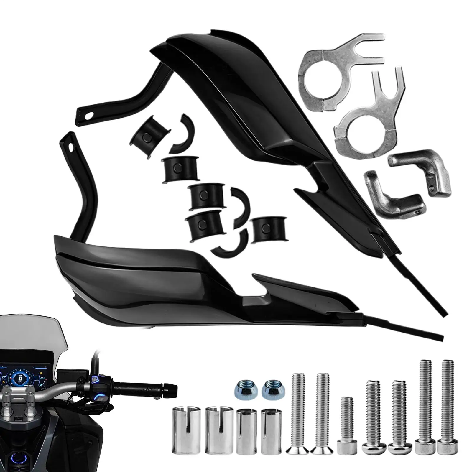 Dirt Bike Handguards High Strength Windproof Motorbike Protective Equipment Handlebar Motorcycle Hand Guards for Outdoor Travel view 3