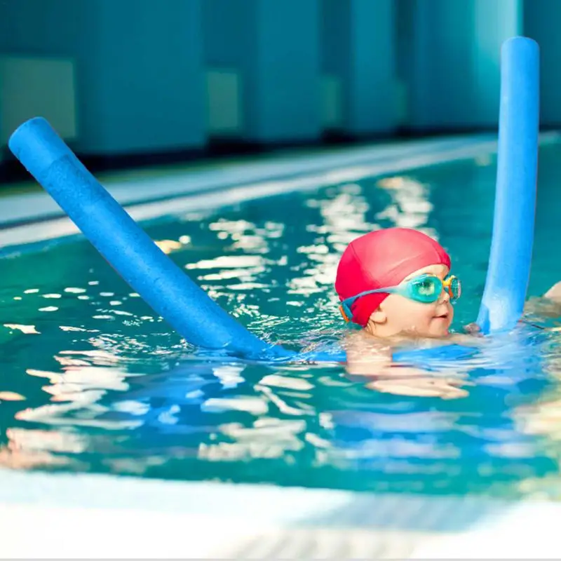 Effen Kleur Zwemhulp Schuim Noedels Sterk Drijfvermogen Zwembadwater Drijfstok Voor Kinderen Volwassenen