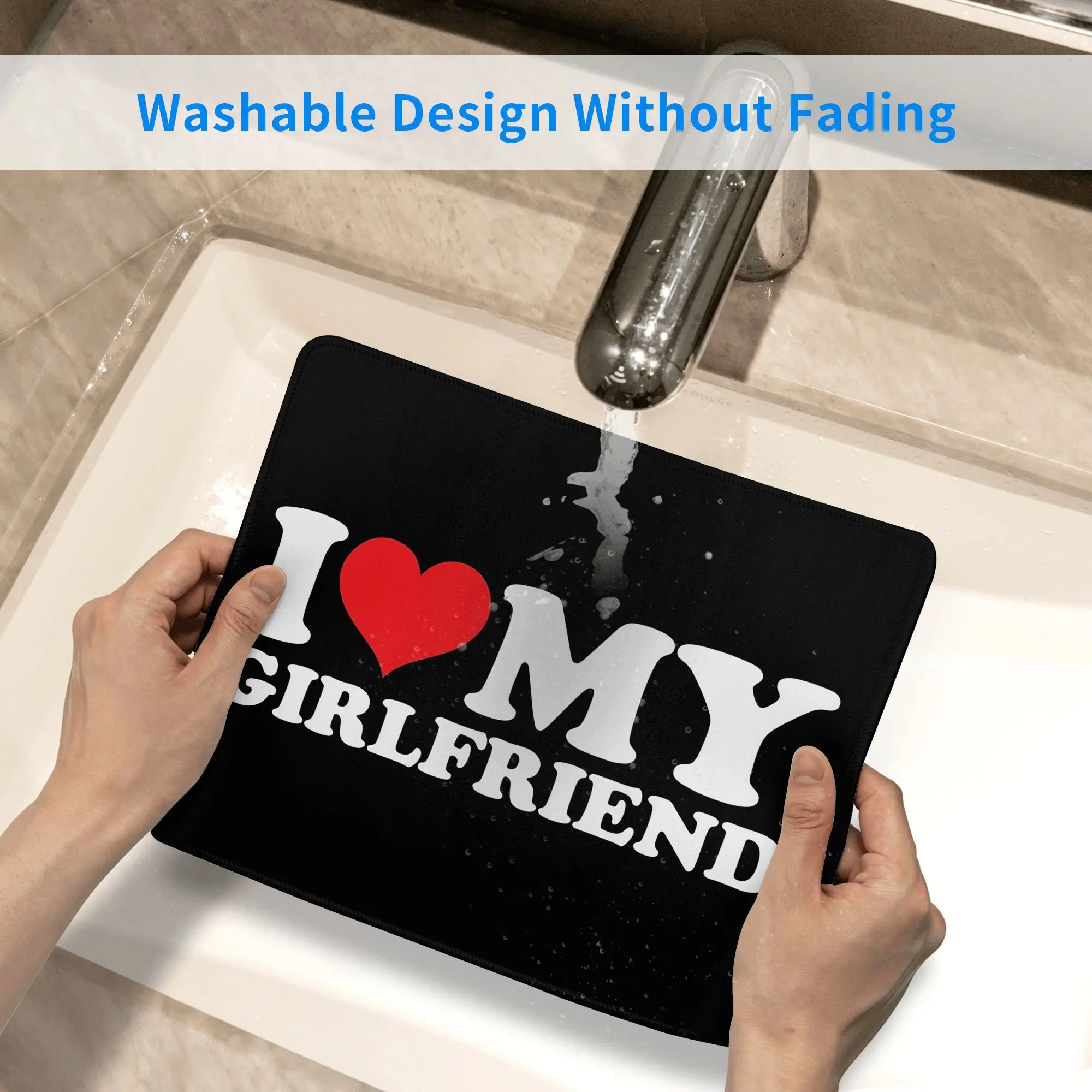 I Love My Girlfriend Mauspad, Computer-Tastatur, Mauspad, Gamer, PC, Laptop, Schreibtischunterlage, Bürozubehör, Tischsets