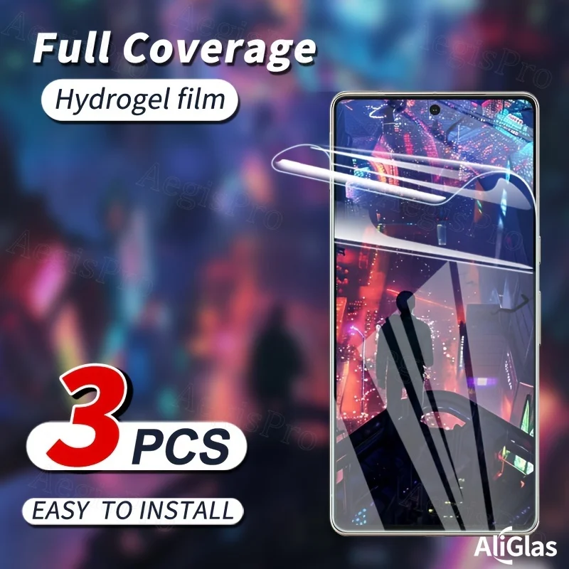 

3 шт. гидрогелевая пленка, полноэкранный чехол для мобильного телефона, мягкая пленка для REALME C73 C71 C75 C55 C53, защитная пленка без стекла