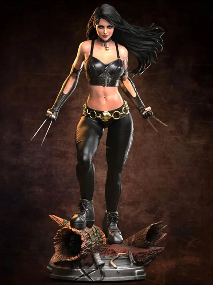 1/24  1/18  Resin Model Kit  Female Wolverine   Figurine Sculpture Unpainted  RW-1440