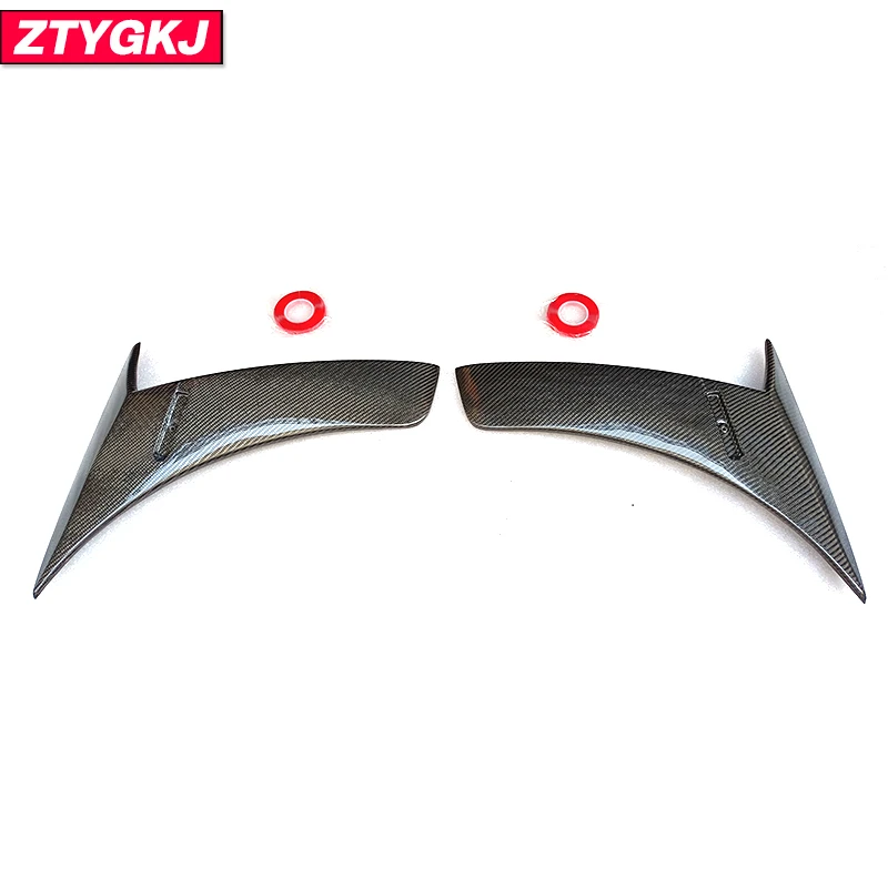 B Style 2 PCS High Quality Carbon Fiber Front Fender Trims Air Vents For Mercedes Benz W222 S65 2018-2021