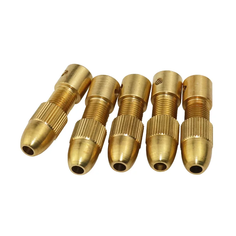 Mini Electric Drill Self-Tightening Chuck Small Drill Bit Holder Rotary Tool Brass Chuck for Woodworking