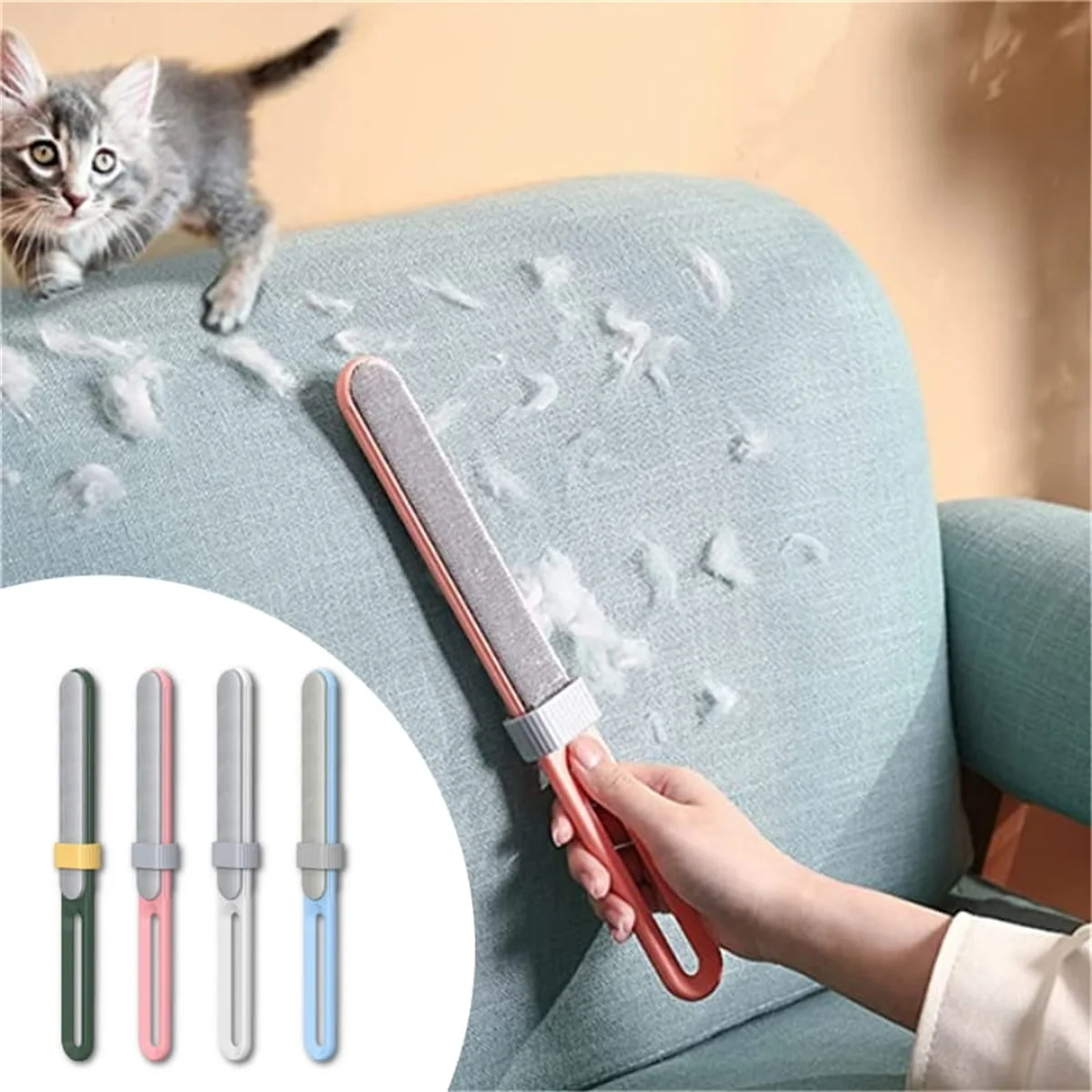 1 PC Reusable Hair Removal Cat Fur Cleaner Pet Dog Cat Hair Remover Lint Roller Brush Reusable Dog Hair Removal Roller