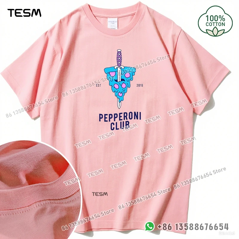 TESM العصرية البيتزا السيف طباعة الرجال القطن تي شيرت عادية فضفاض قصيرة الأكمام حفلة الوالدين والطفل الزي أمي أبي الأسرة عطلة #1