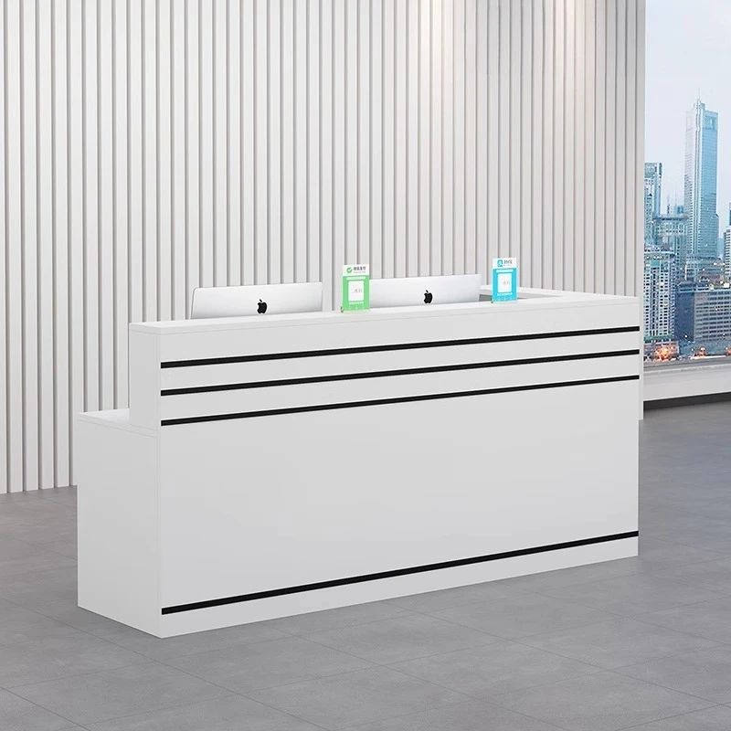 

Магазин Красота Отель Ресторан Дисплей Минималистский дизайн стойки регистрации Современные стойки регистрации Белый Mostrador Модная мебель