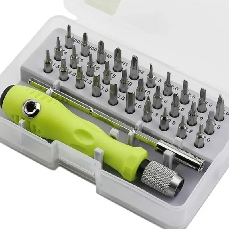 32 in 1 Multifunctional Screwdriver Set Mini Small Screwdriver Torx Phillips Magnetic Screw Driver Bit Household Repair Tool Kit