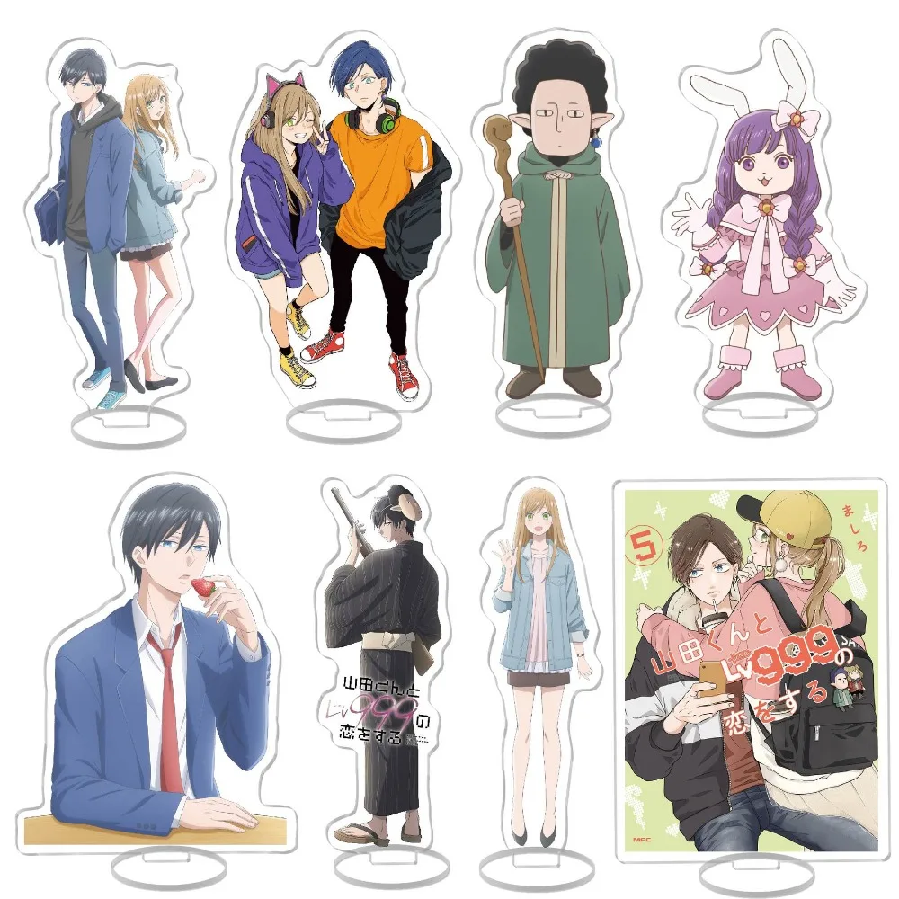 Anime My Love Story with Yamada-kun At Lv999 Standing Doll Acrylic Clerk Stand Model Plate Cosplay Toy Decoration Gift Keychain