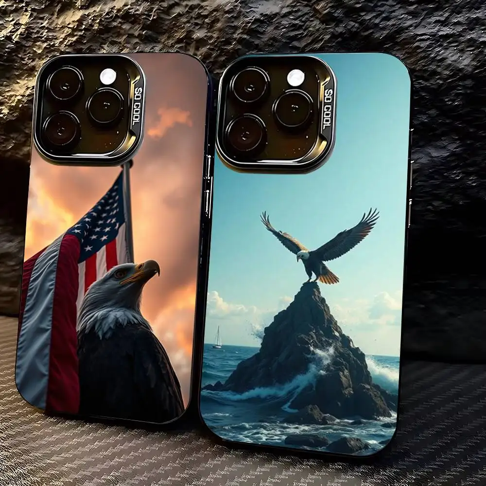 

Eagle Cool Animal Phone Case For iPhone 17,16,15,14,13,12,11,Pro,Max,Plus Shockproof Cover