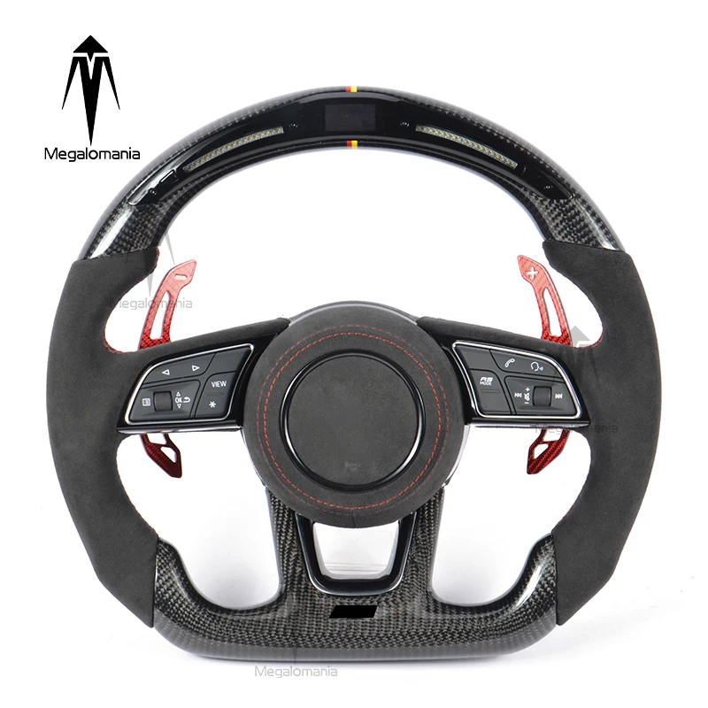 

Fit For Audi A3 A4 B9 A5 RS3 RS4 RS5 S3 S4 S5 S6 S7 RS6 RS7 B8.5 B8 R8 TTRS TTS TT Q3 LED Complete Carbon Fiber Steering Wheel