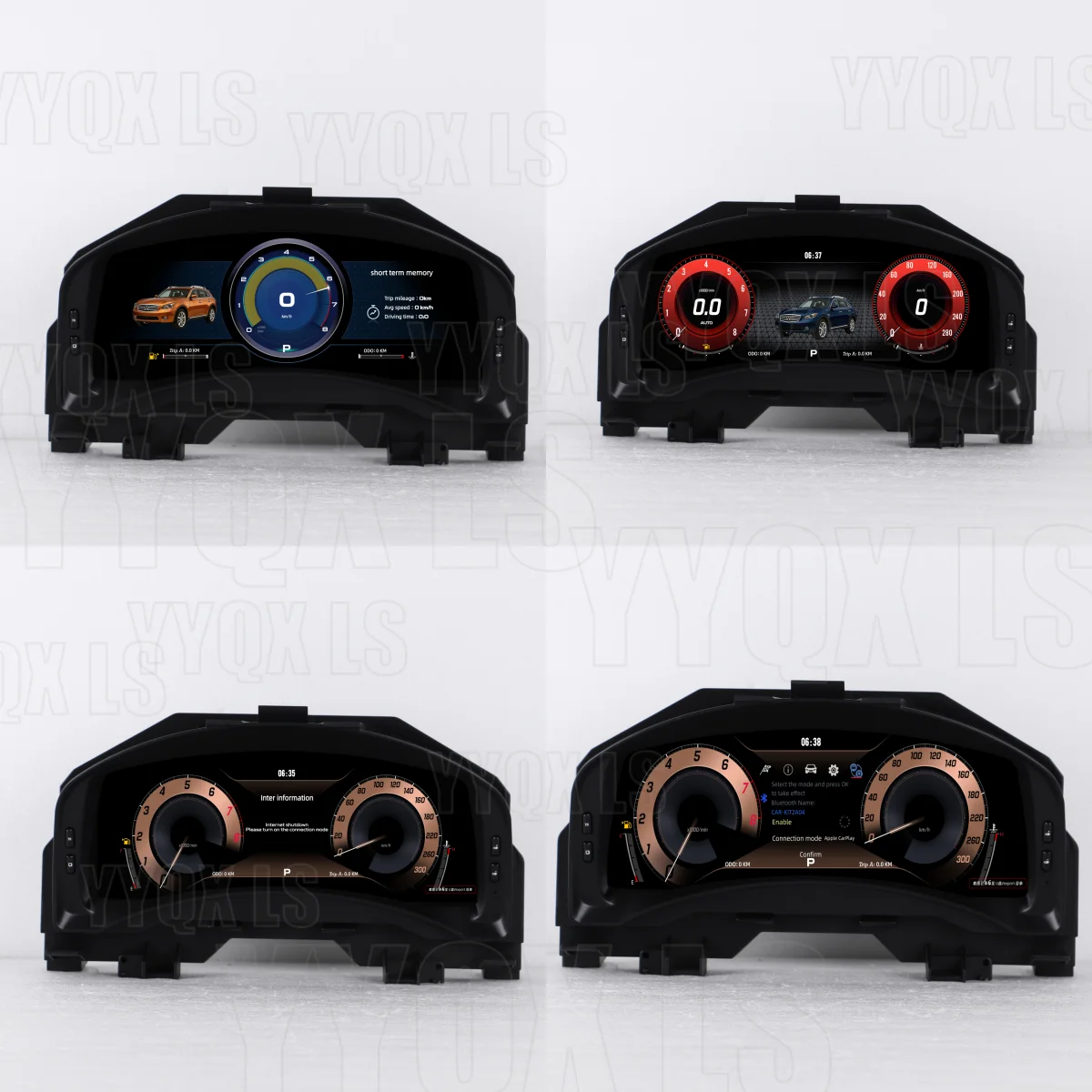 For Infiniti FX35 FX37 FX45 FX50 QX70 2003-2009 Virtual Cockpit Speed Meter LCD Cluster Instrument Panel Multimedia Dashboard