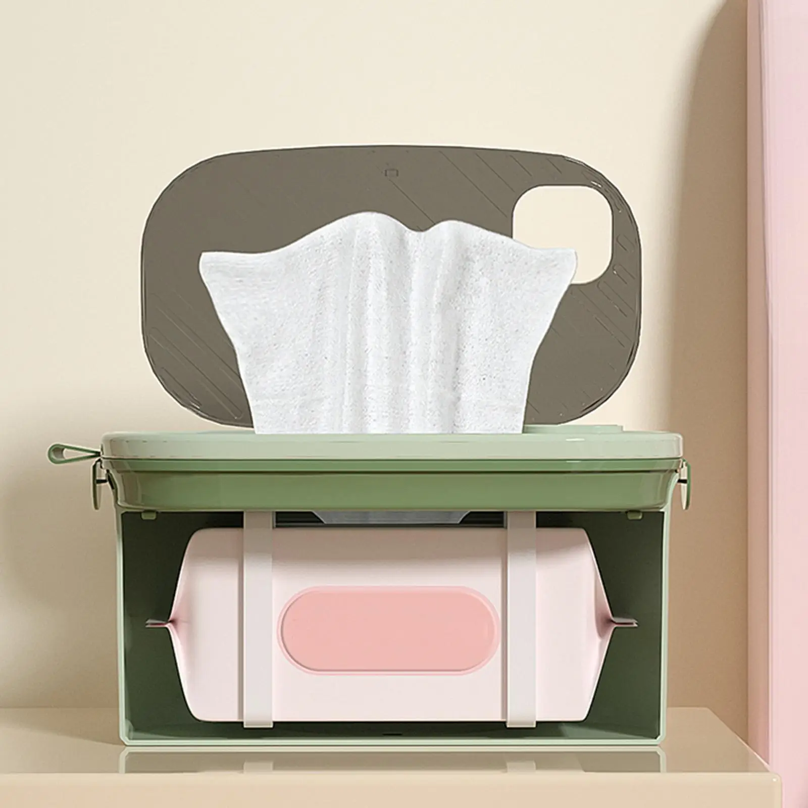 Dispensador de Toallitas Calientes, Caja para Toallitas, Calentador de Pañuelos, Dispensador de Toallas Húmedas para Viajes