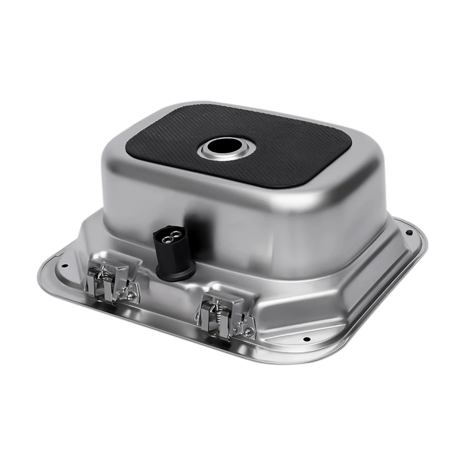 304 스테인리스 스틸 RV 싱크대, 수도꼭지 포함, 온수 및 냉수 파이프와 하수관, 단일 볼 싱크대 손 세척용 싱크대 RV용