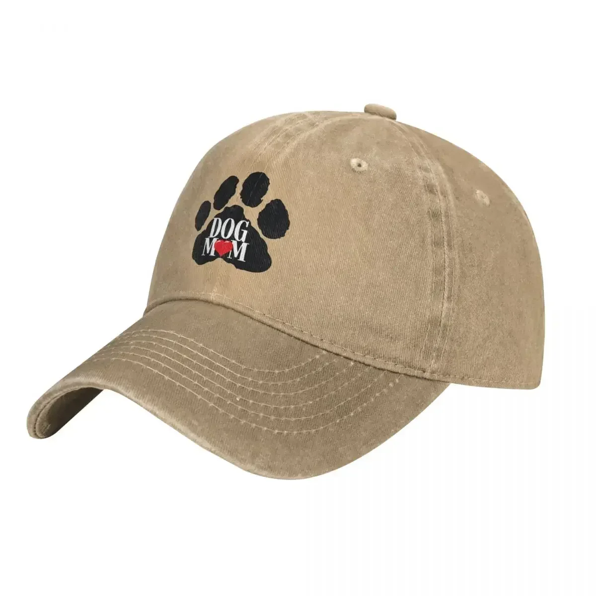 Dog Mom Paw Cap Cowboy Hat baseball funny hat baseball cap men Women's All Seasons Travel Adjustable Fit Sun Cap