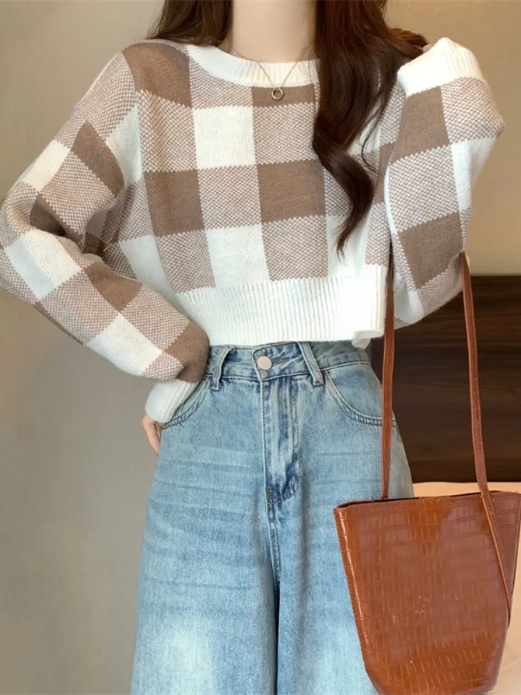 Maglione da donna ort lavorato a maglia Base irt Vita alta Abbigliamento interno Dolce Sle Vestibilità ampia Lungo Sve rotondo Ne Thiened Autunno...