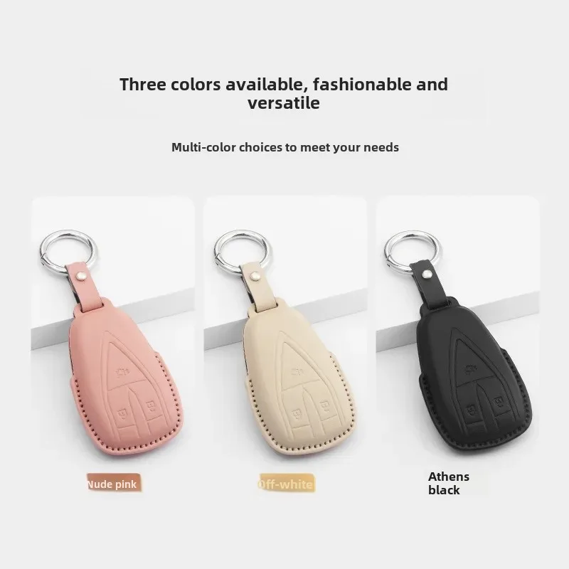 Changan CS75Plus Car Key Case CS55Plus Third Generation Univ European Style X5 Car Z6 Men's Black Vehicle Key Accessory