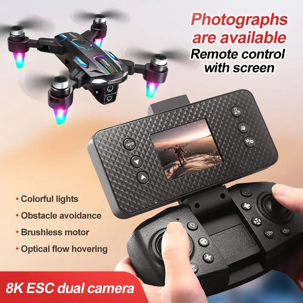

Новый квадрокоптер RC A22 Max 5G с двойной камерой 8K, HD-аэрофотосъемкой, Wi-Fi, оптической локализацией и функцией предотвращения столкновений