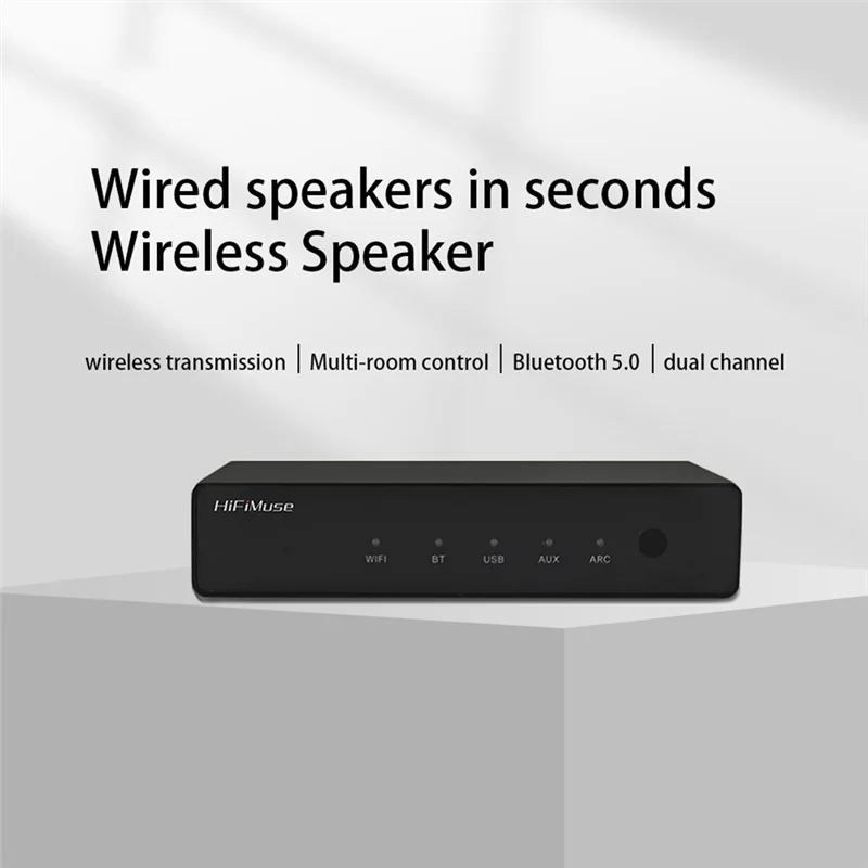 Hifimuse R20 Drahtlose Wifi Bluetooth Audio Receiver Hi-Fi Musik Adapter Für Home Airplay DLNA Spotify Tidal Streaming Player UNS-