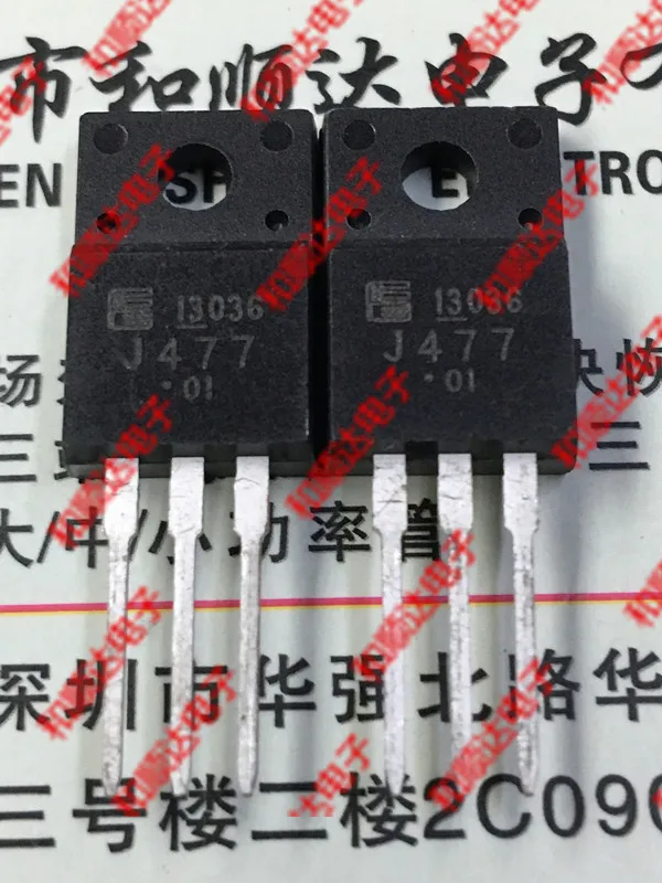Original New 5pcs / 2SJ477 J477  TO-220F  -60V -25A TO220F