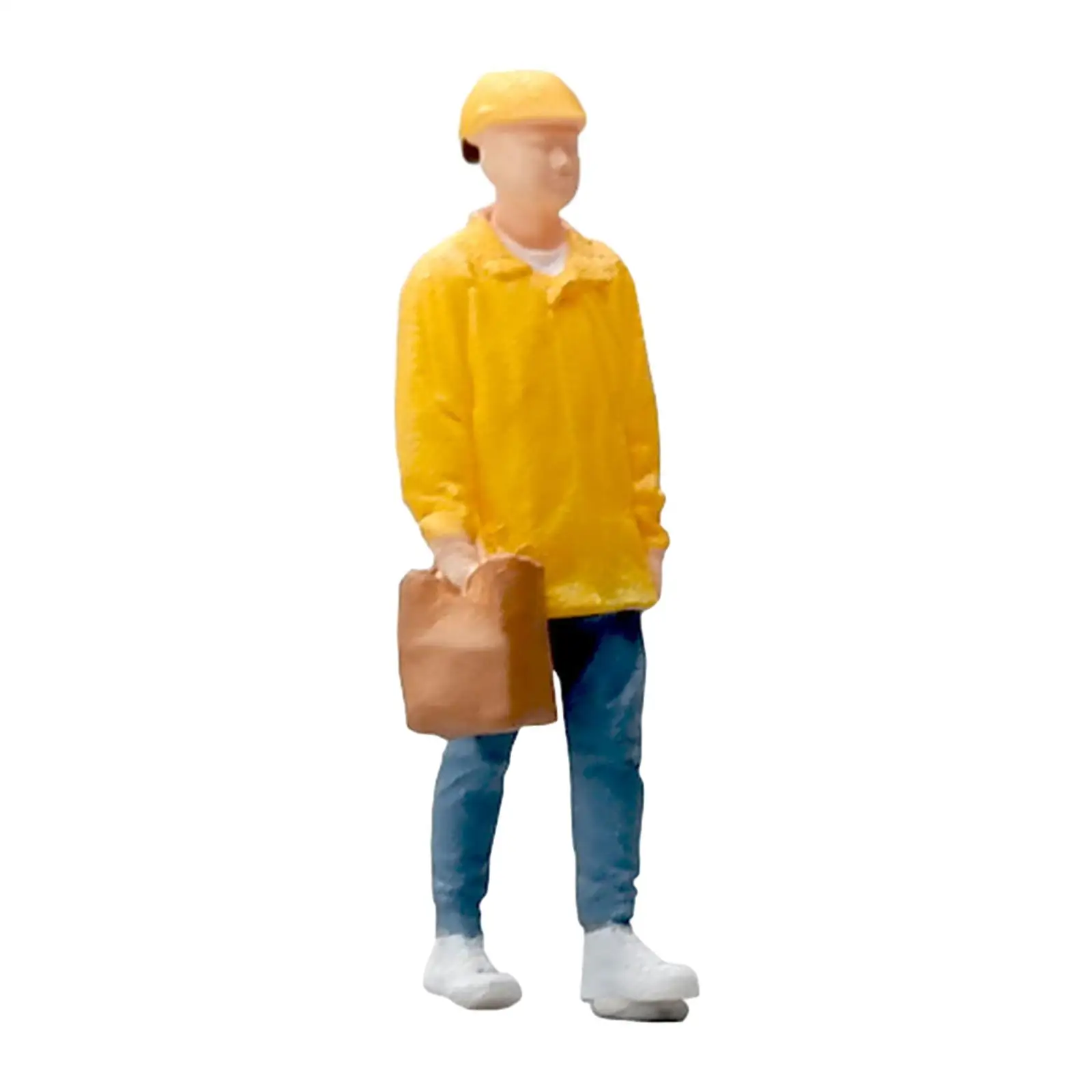 Figurines de personnes minuscules en résine, modèle de personnes miniatures, FigAuckland pour les courses Micro incitées, accessoires de maison, décor, échelle 1/64