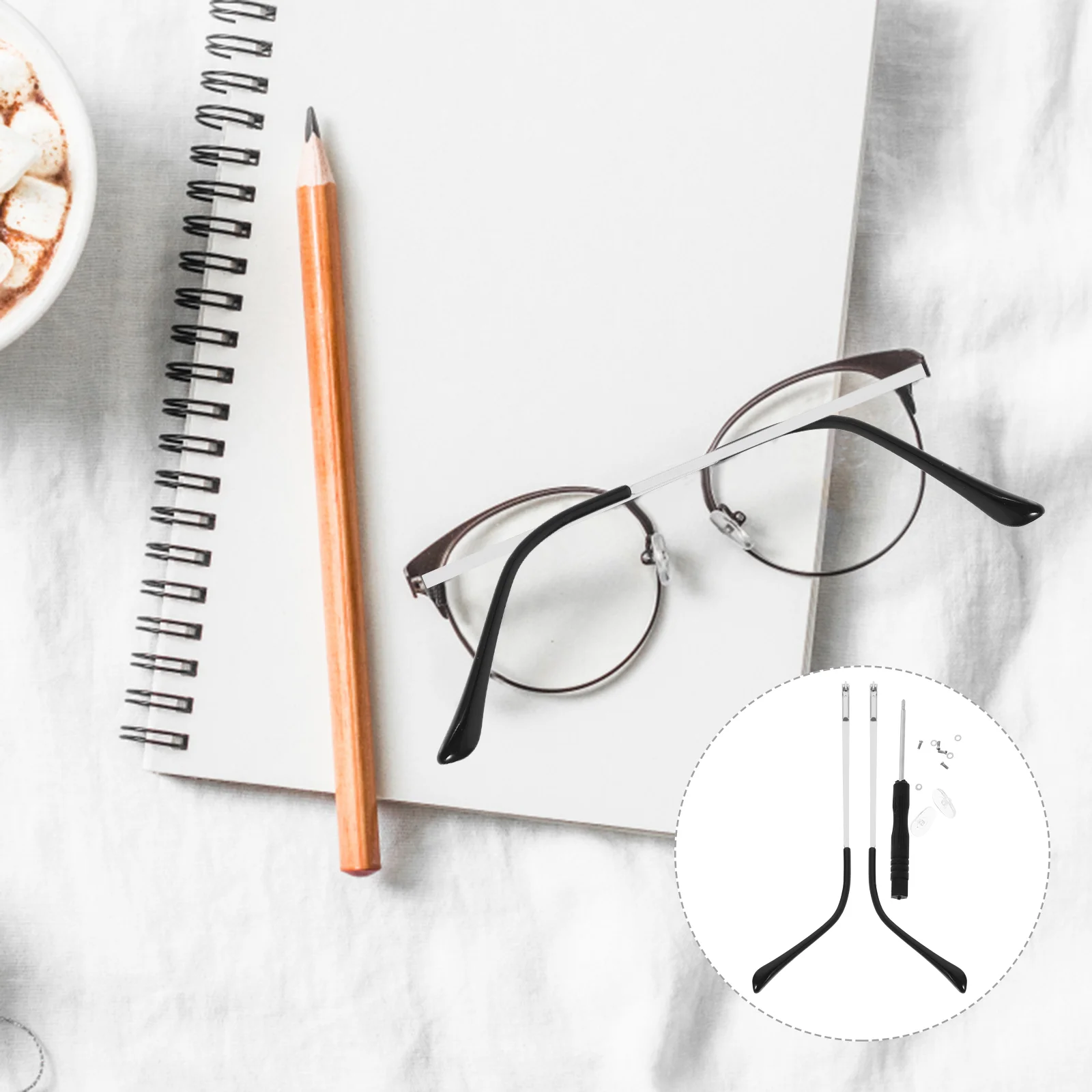 

1 Pair of Eyeglasses Repair Parts Glasses Replacement Temples Glasses Repair Legs replacement glasses temple