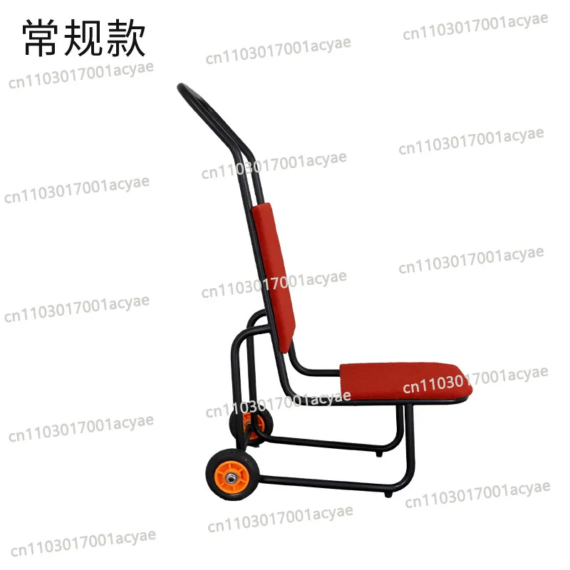 Transport Chair Cart Hand Push Stool Transport Commercial Small Pull Cart Three-Wheel Thickened Lightweight Luggage Cart