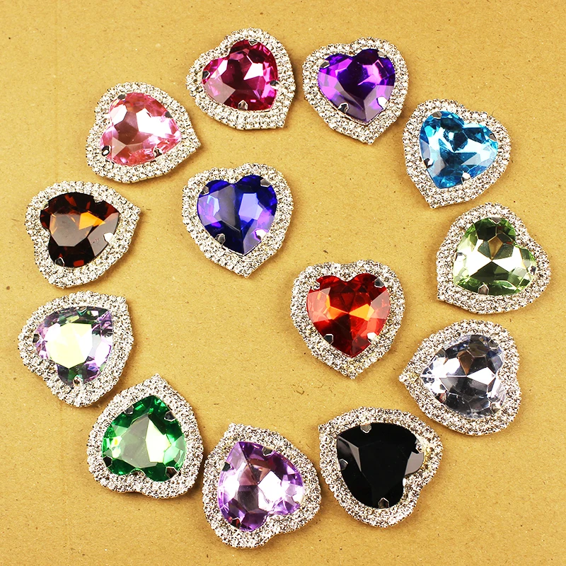 New 25*29mm Gold Oval Rhinestone Alloy Flower Plate Pearl Jewelry Diy Wedding Dress Hair Accessories Bow Decorative