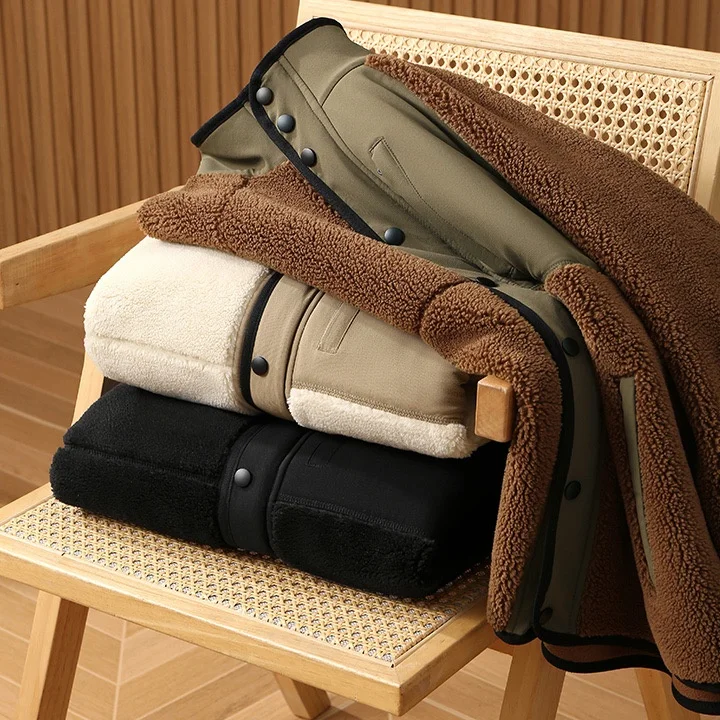   Меховая кожа, встроенная теплая бархатная подкладка, осень-зима, для мужчин и женщин, воротник-стойка Faion Urban Sle