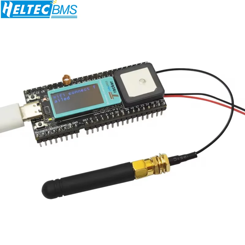 Lora GPS Wireless Tracker IOT Akcesorium dla Arduino Wi-Fi, LoRa, Bluetooth, GNSS Type-C OLED Display ESP32-S3FN8+SX1262+UC6580