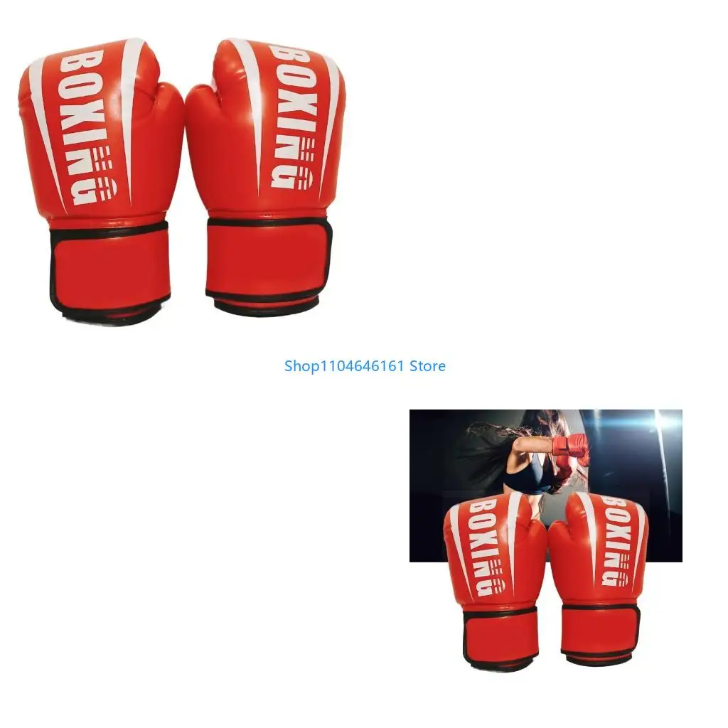 

Shock Proof Boxing Gloves Ventilated PU Secure Wrist Support Gloves