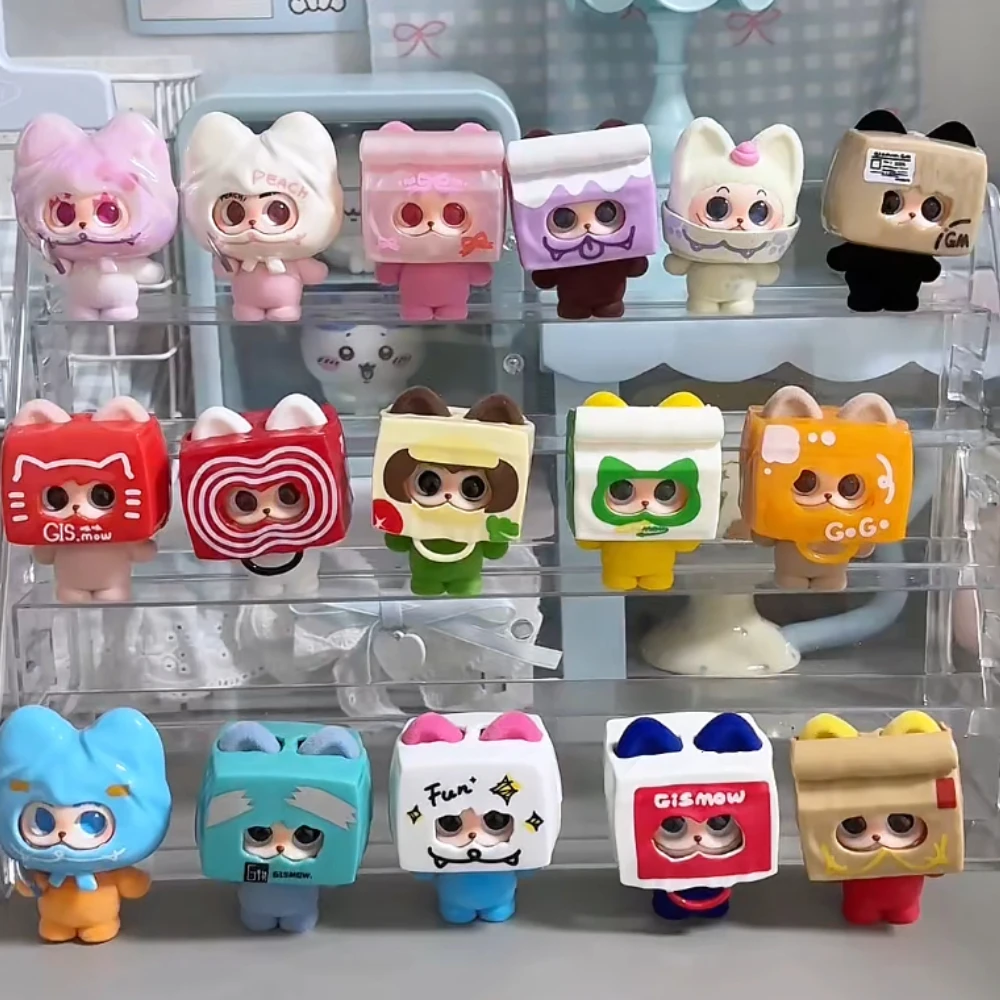 

GISMOW Hide and Seek Alliance Blind Box Cute Surprise Bag Desktop Ornament Mystery Box Kawaii Keychain Anime Doll Pendant Gifts