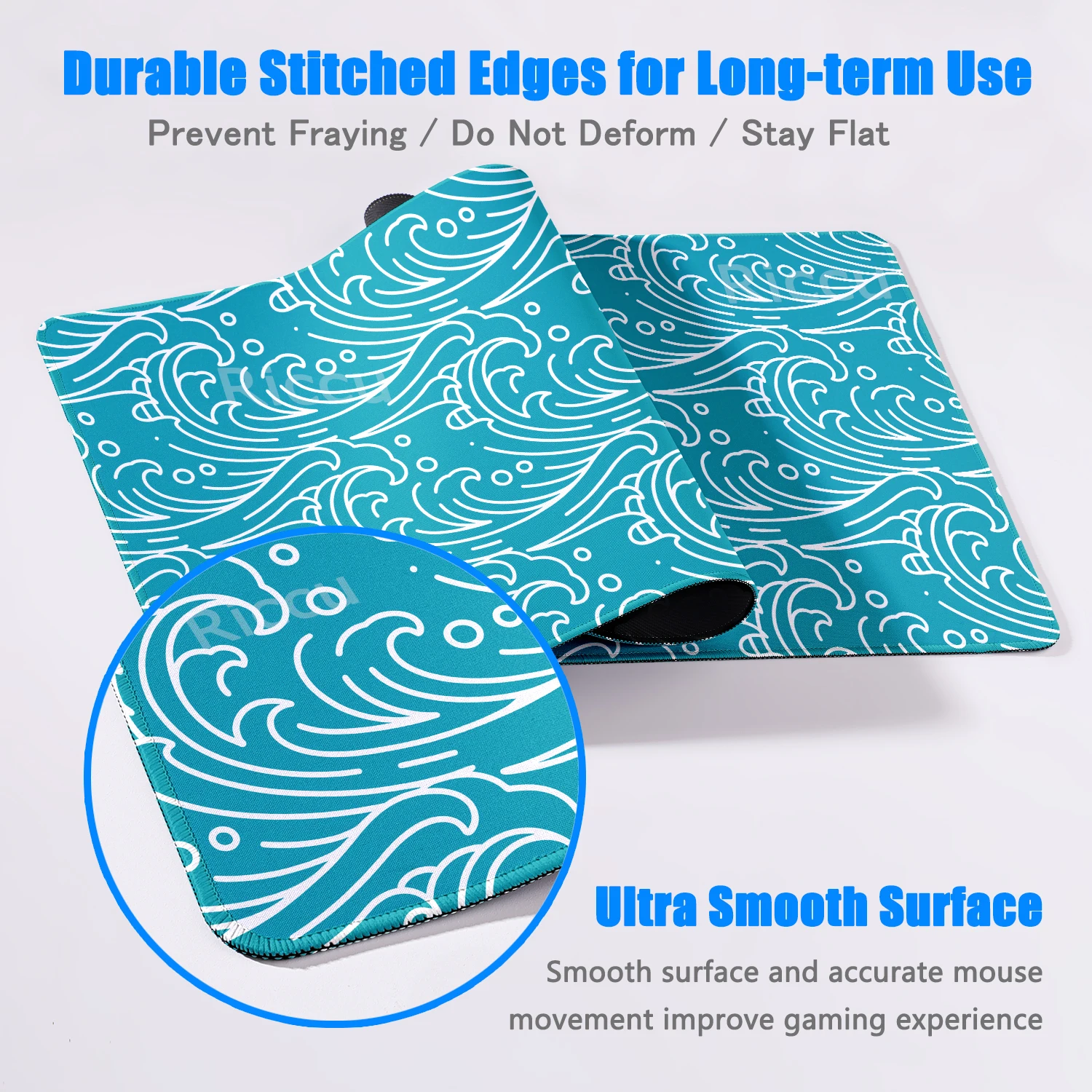 XXL Deskmat HD Great Wave Large Mouse Pad Anime Desktop Accessories Mousepad Gamer Minimalism Desk Mat Gaming Mause Office Pad