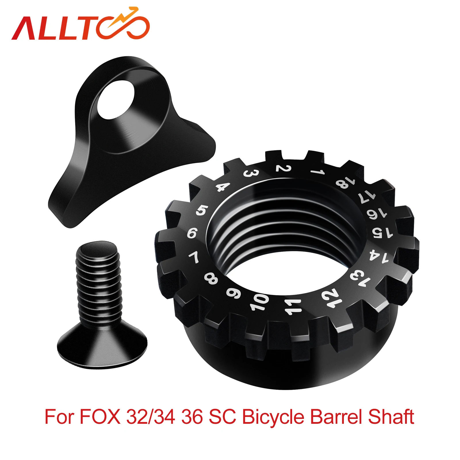 Bike Front Fork Barrel Shaft Screw Nut Aluminium Alloy Repair Tool For 32/34 36 SC Bicycle Barrel Shaft Lock Nut Axle Spare Part