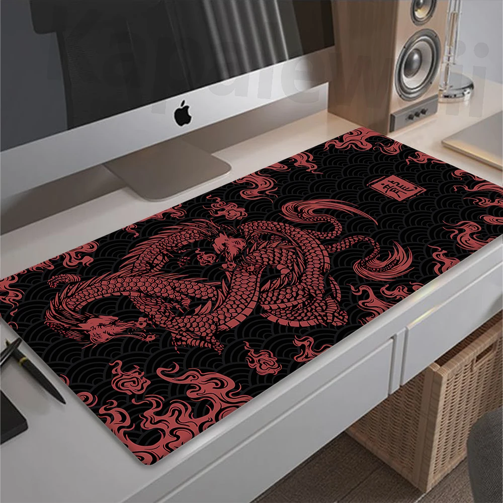 Tapis de souris de jeu arc-en-ciel, vitesse, sous-marin Gamer Dragon, polymères média, style japonais, médicaments de bureau pour ordinateur, bureau, 400x900mm