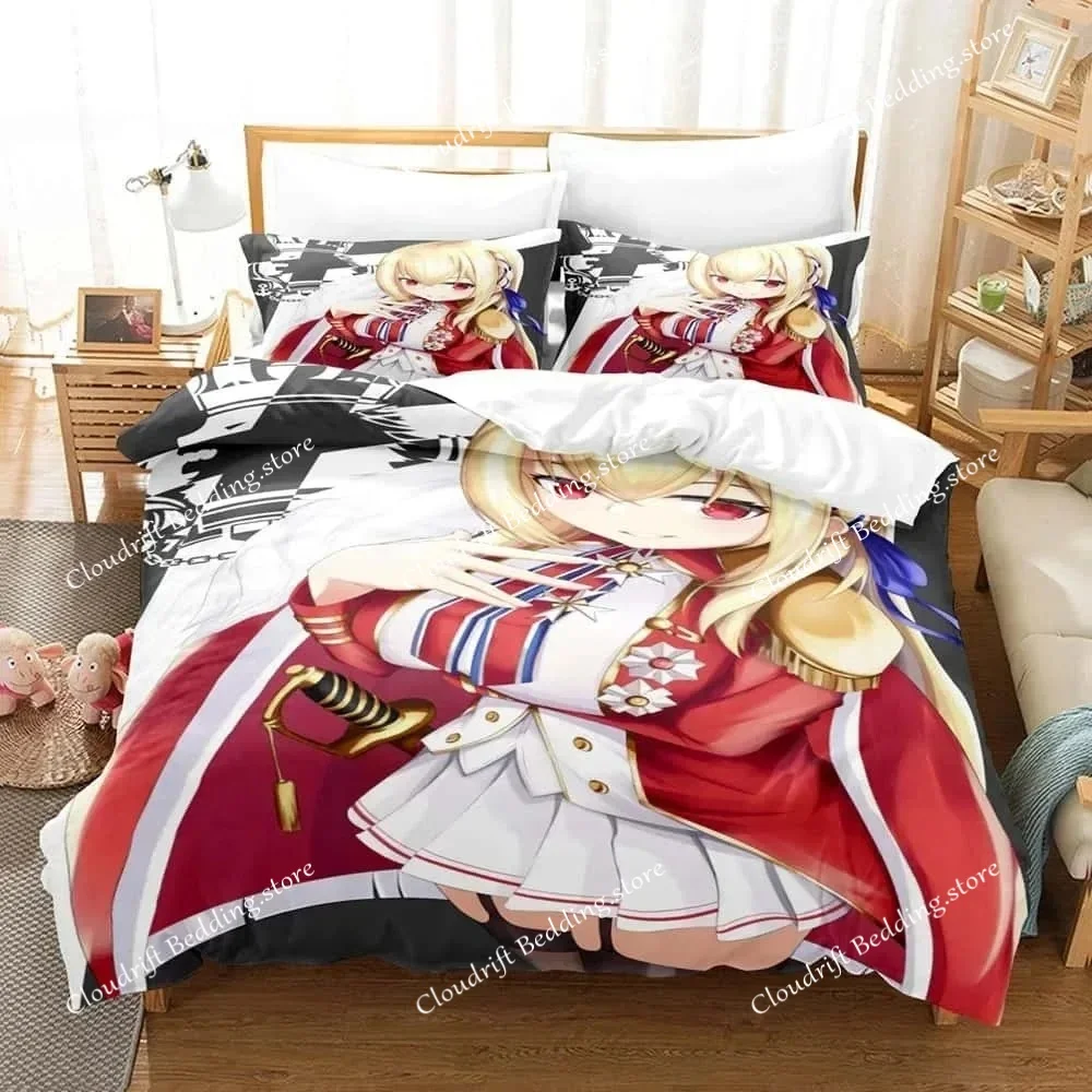 3D Print Anime - Azur Lane Bedding Set Single Twin Full Queen King Size Bed Set Adult Kid Bedroom Duvet cover Sets Home Textiles