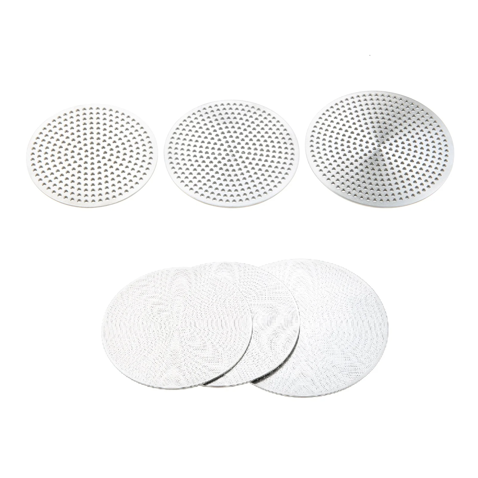2pcs Stainless Steel Espresso Puck Screen Professional Baristas Tools 0.8mm Thin 2-layers Even Distribution Water 51mm 53mm 58mm
