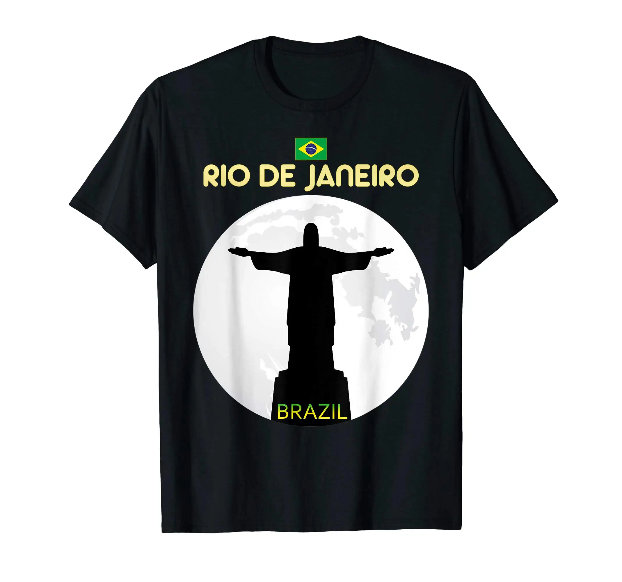 More Design Rio de Janeiro Brazilian Flag Roots Heritage Brasil Brazil T-Shirt Retro Vintage Men Women Clothing T-Shirt