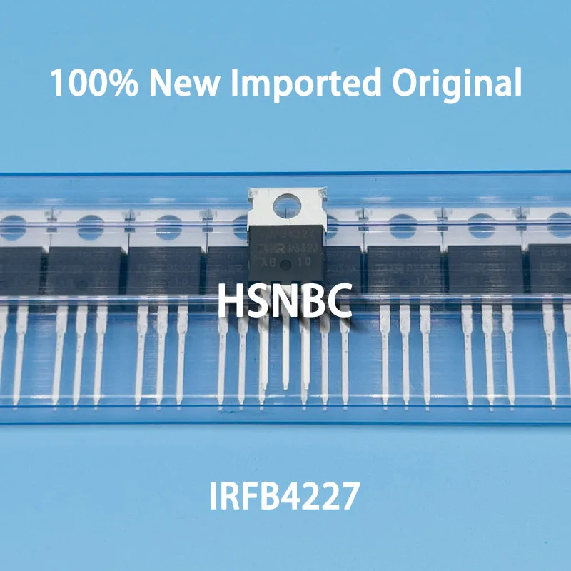 10Pcs/Lot IRFB4227PBF IRFB4227 FB4227 TO-220 200V 65A MOSFET N-Channel Power Transistor 100% New Imported Original