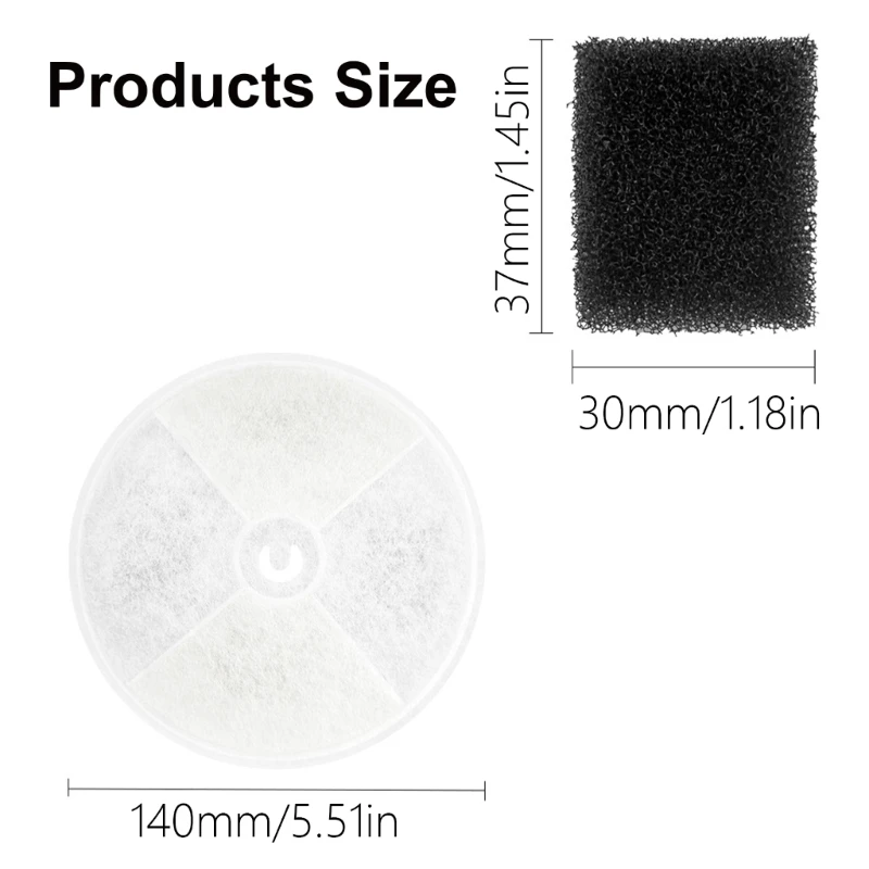 مرشحات بديلة، إسفنجات بديلة، موزعات مياه للحيوانات الأليفة، مرشحات، خراطيش فلتر بديلة لشرب الحيوانات الأليفة