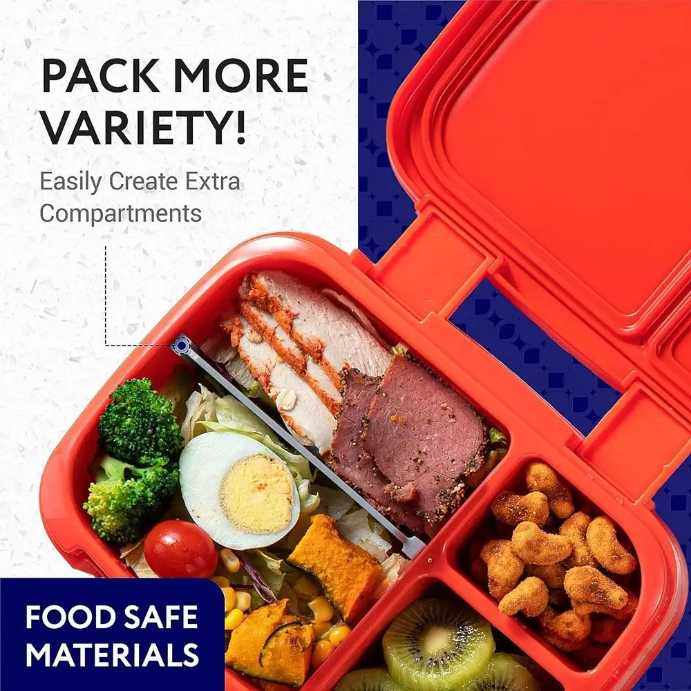 Safe Bento Box Divider Accessories BPA FREE Universal Food Tray Divider Silicone Lunch Box Insert Divider for Bentgo Fresh