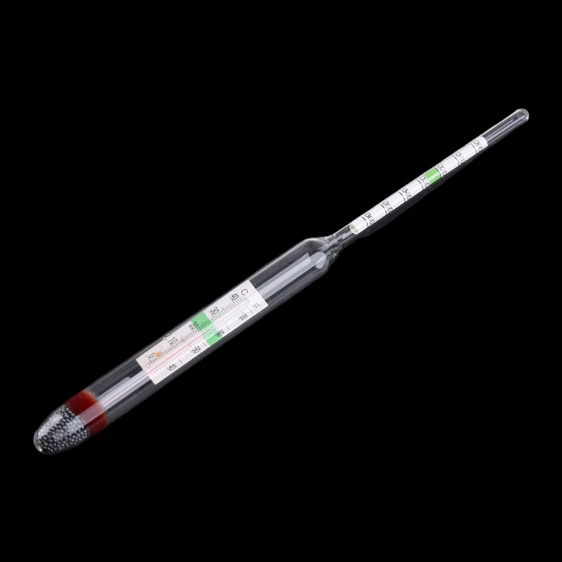 Aquarium Glass Hydrometer Fish for Tank Water Temperature Thermometer for Saltwater Marine Aquariums Range 1.000-1.060